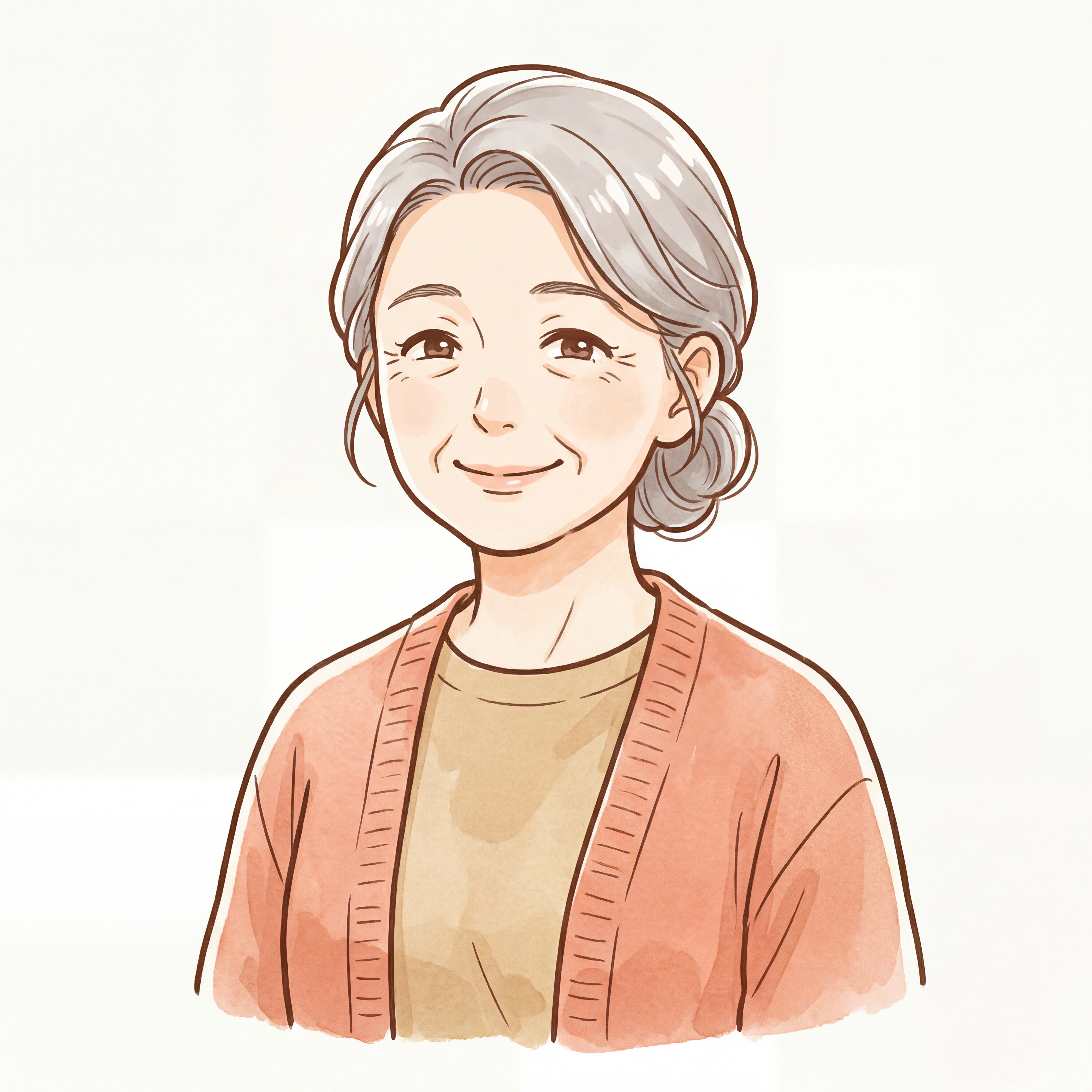 60代 娘様のイラスト